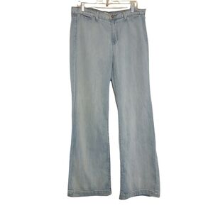 J. Brand | Women's Light Wash High Rise Wide Leg Malik Jeans (Size 32)